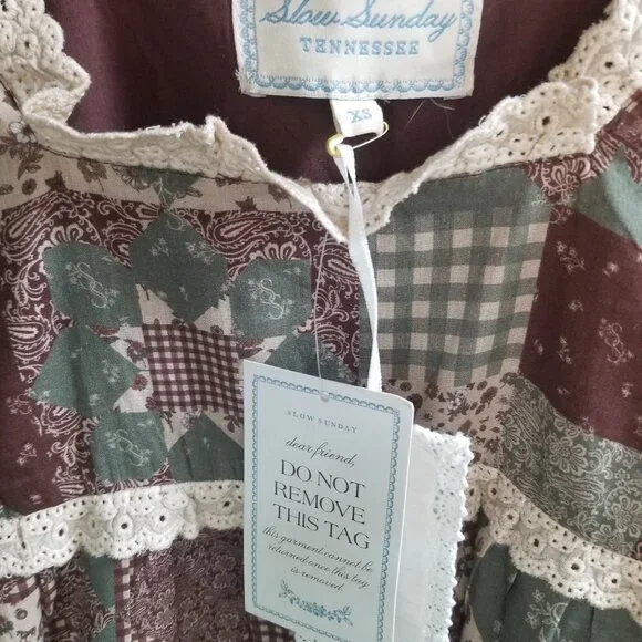 NWT Slow Sunday Mini Dress XS - Picture 3 of 3